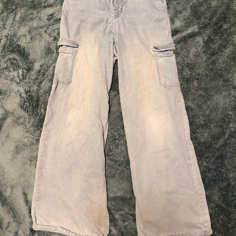YMI Light Gray Flare & Wide Leg Jeans